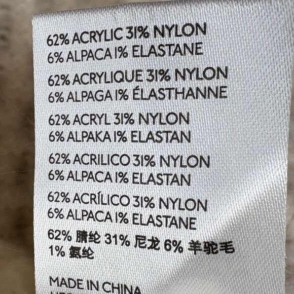 Anthropologie Bia Mock Neck Tunic Ivory Sweater Size Small Celeb Style - Picture 12 of 14